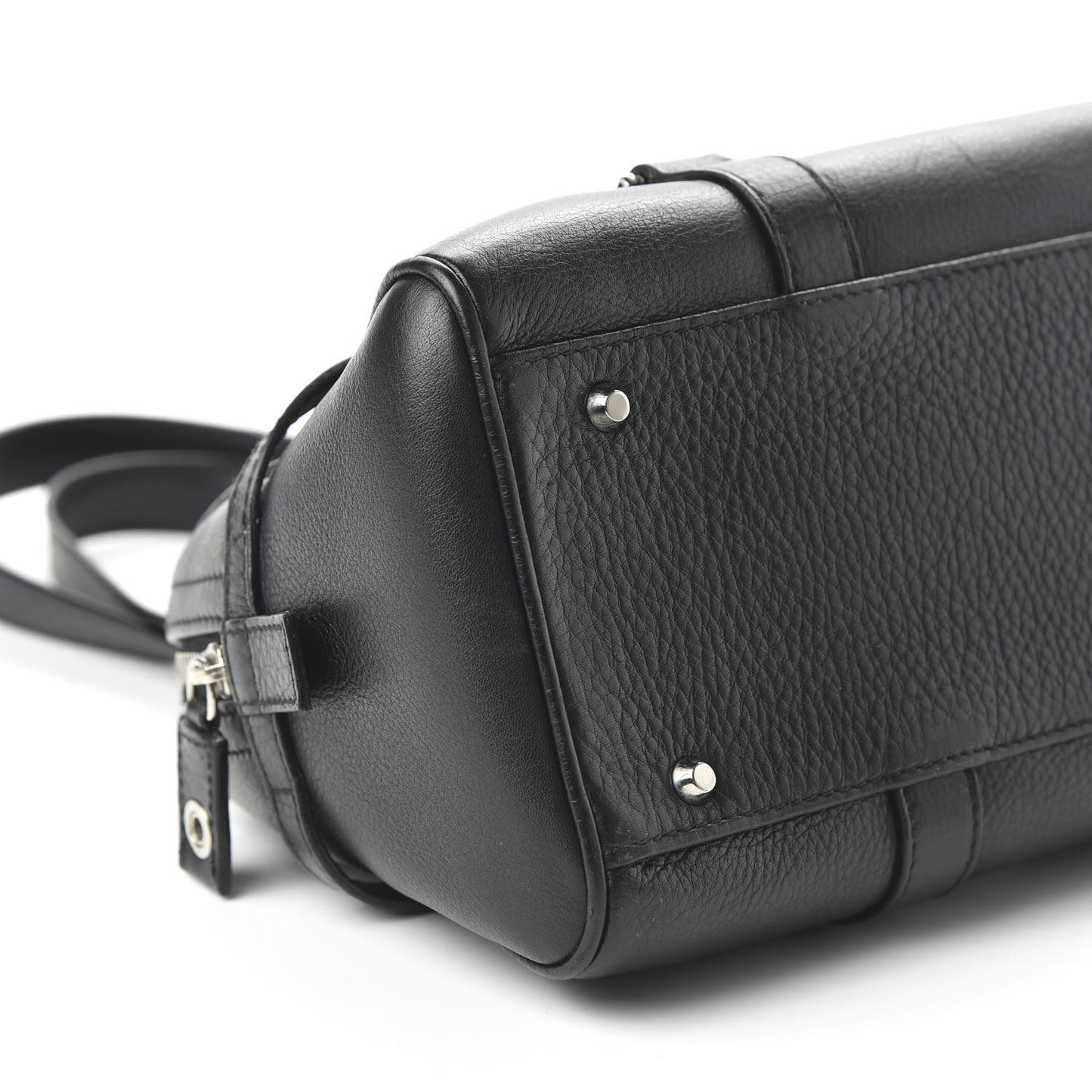 Calfskin Logo Charms Boston Black