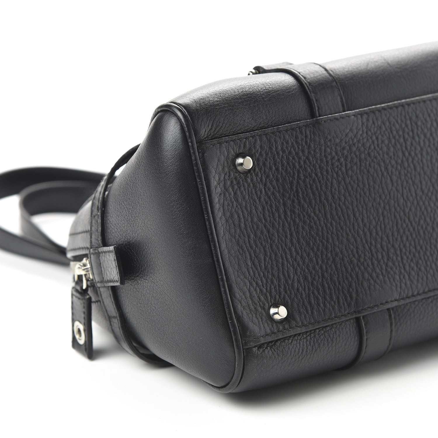 Christian Dior Calfskin Logo Charms Boston Black 6 of 10