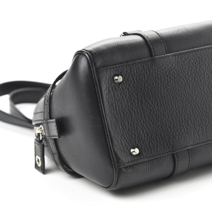 Christian Dior Calfskin Logo Charms Boston Black 6 of 10