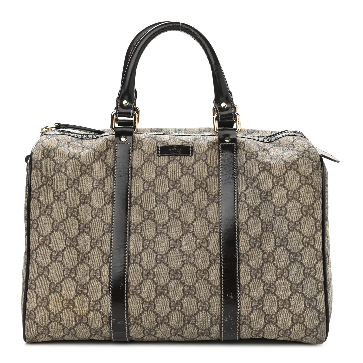 Gucci GG Plus Monogram Medium Joy Boston Dark Brown 1 of 13