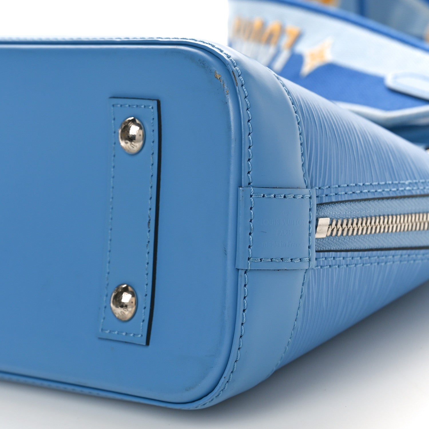 Louis Vuitton Epi Jacquard Alma BB Bleuet 9 of 10