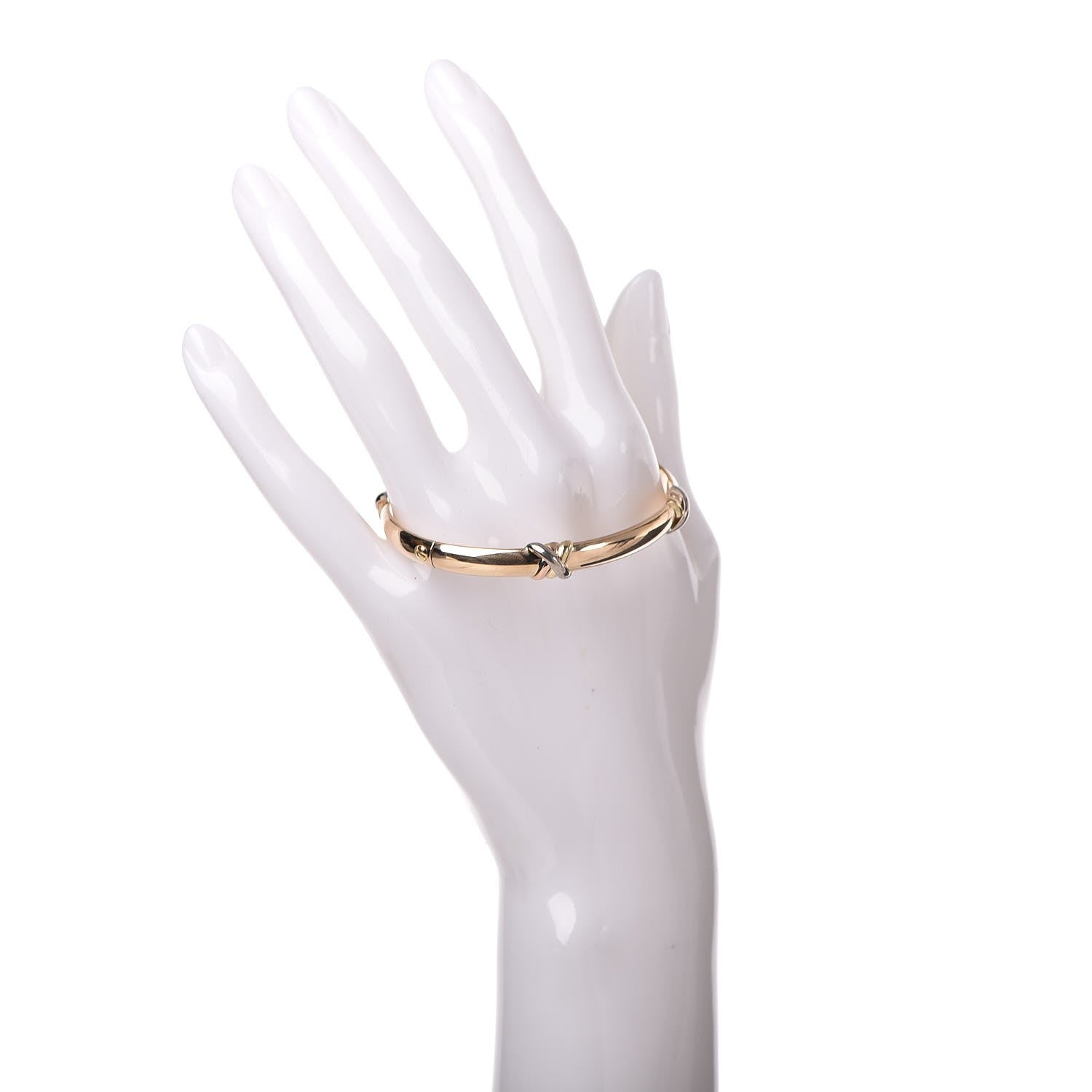 Cartier 18K Pink Yellow White Gold Trinity LOVE Bracelet 17 2 of 6