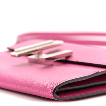 Hermes Chevre Mysore Mini Cinhetic Wallet Rose Pourpre 11 of 11