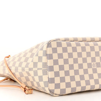 Louis Vuitton Damier Azur Neo Neverfull MM Rose Ballerine 9 of 11