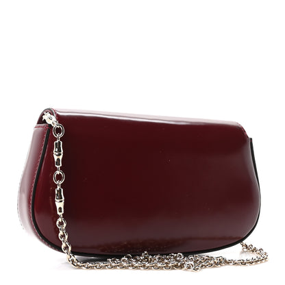 Gucci Shiny Calfskin Small Bamboo Night Bag Rosso Ancora 3 of 10