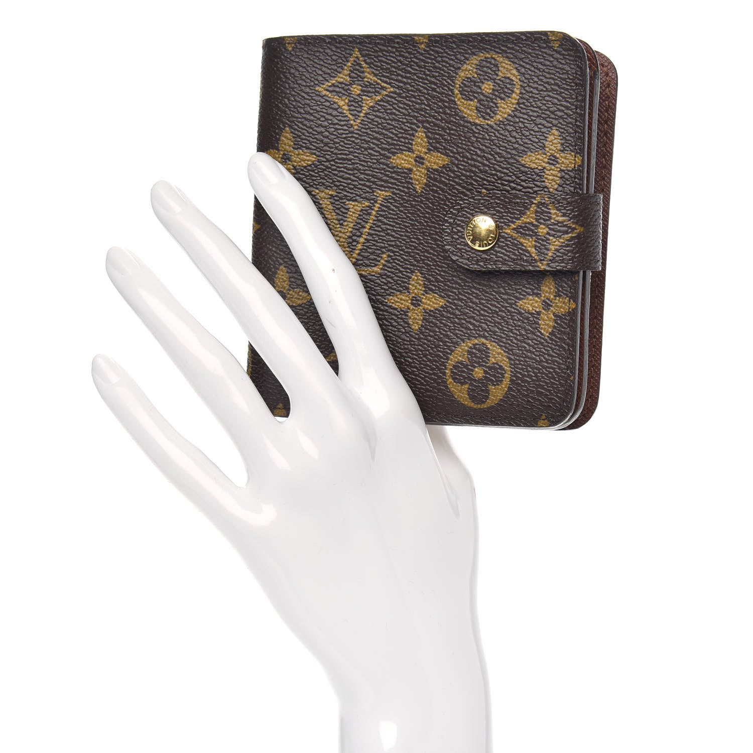 Louis Vuitton Monogram Compact Zippe Zipped Wallet 2 of 7