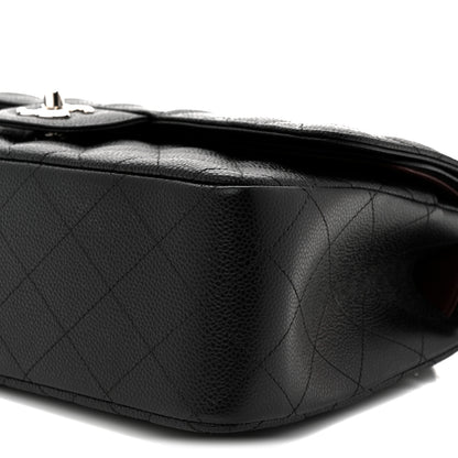 Chanel Caviar Quilted Jumbo Double Flap Black 10 of 11