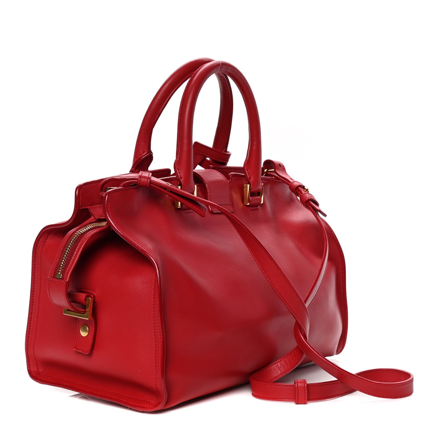 Saint Laurent Calfskin Small Classic Y Cabas Red 3 of 8