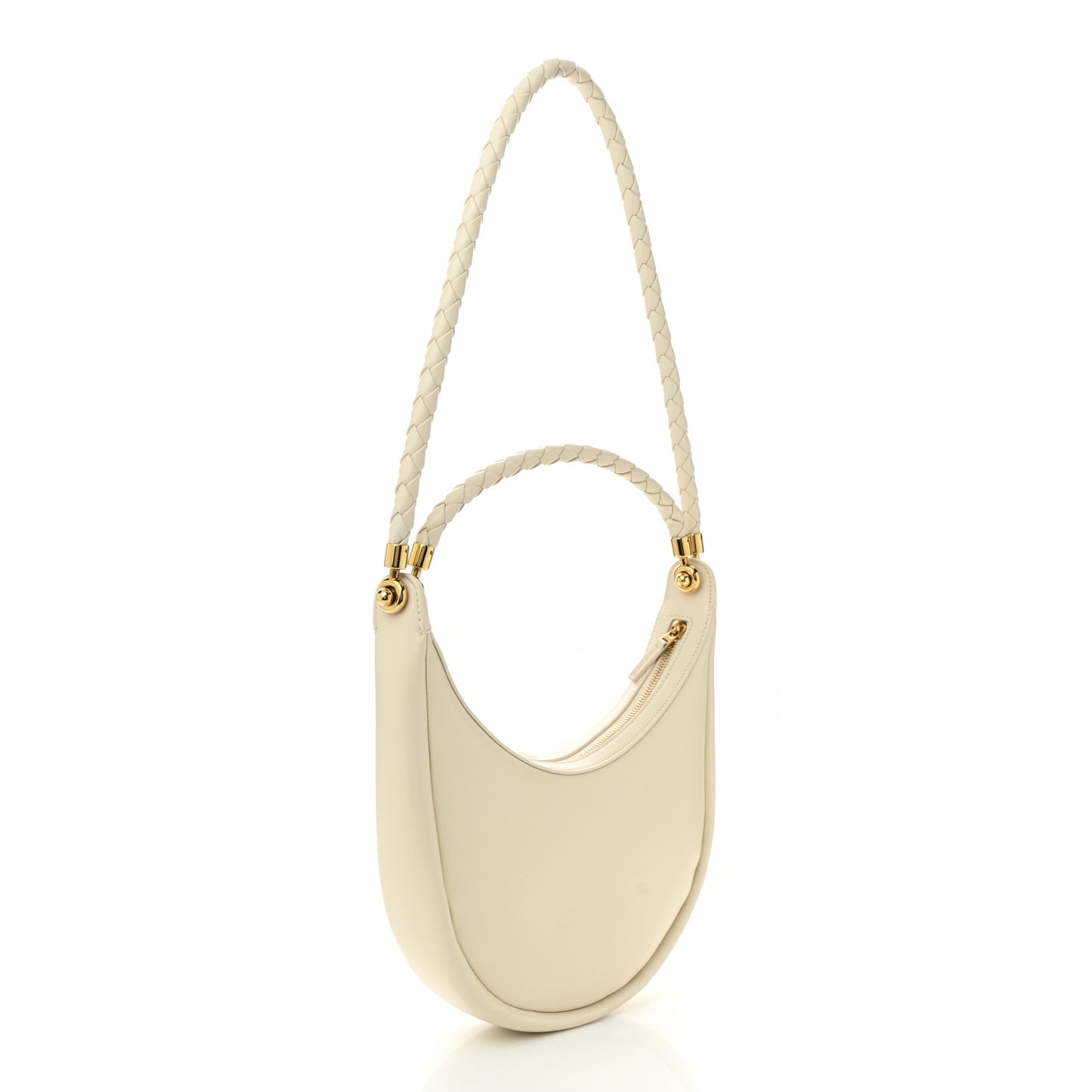Smooth Calfskin Hula Hoop Shoulder Bag Sea Salt