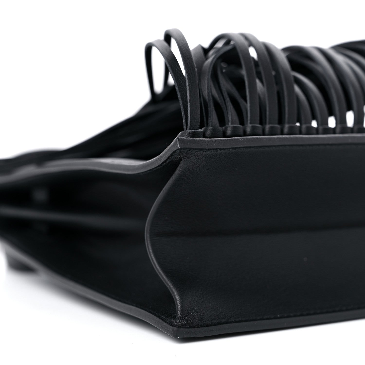 Hermes Swift Kelly Danse Anate Fringed Belt Bag Black 10 of 13