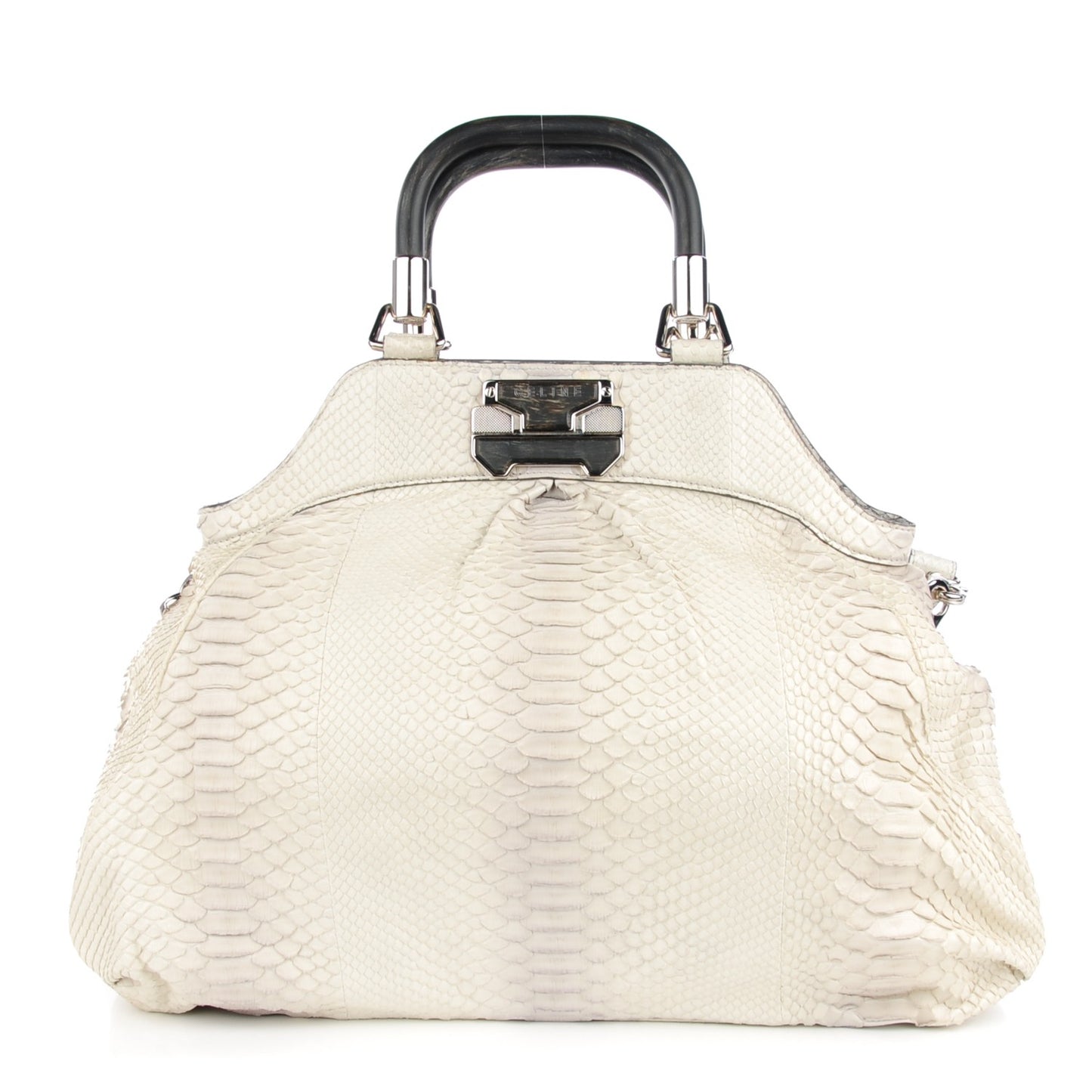 Python Frame Tote White