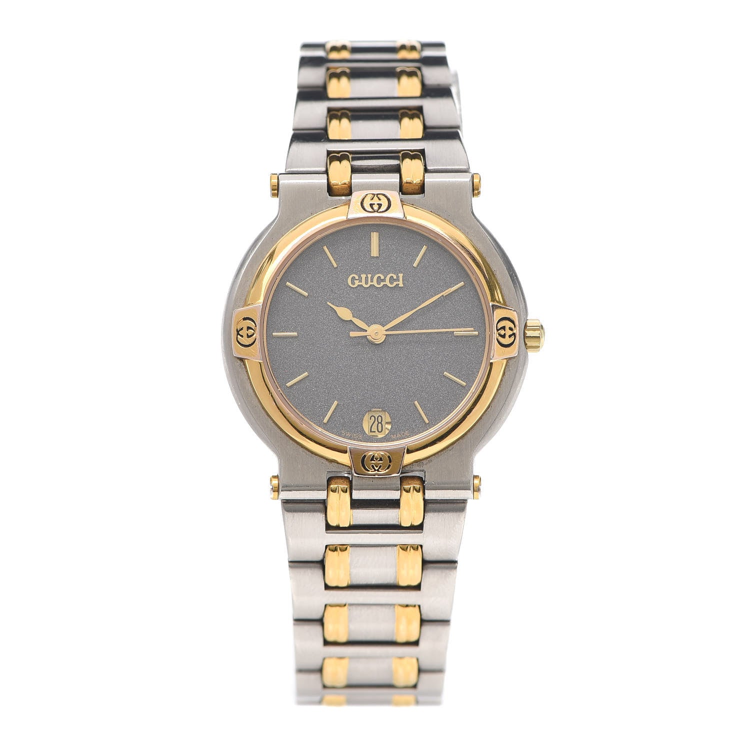 Gucci Stainless Steel 32mm 9000M Quartz Watch Grey 1 of 5