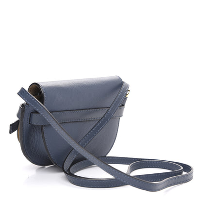 Loewe Grained Calfskin Mini Gate Crossbody Bag Steel Blue 2 of 8
