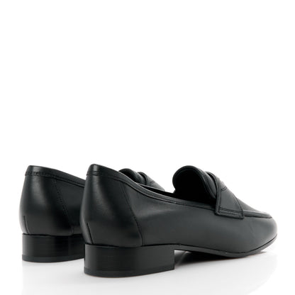 Chanel Calfskin Mens Stitched CC Loafers 40 Black 4 of 8