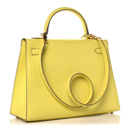 Hermes Epsom Kelly Sellier 32 Soufre 2 of 9
