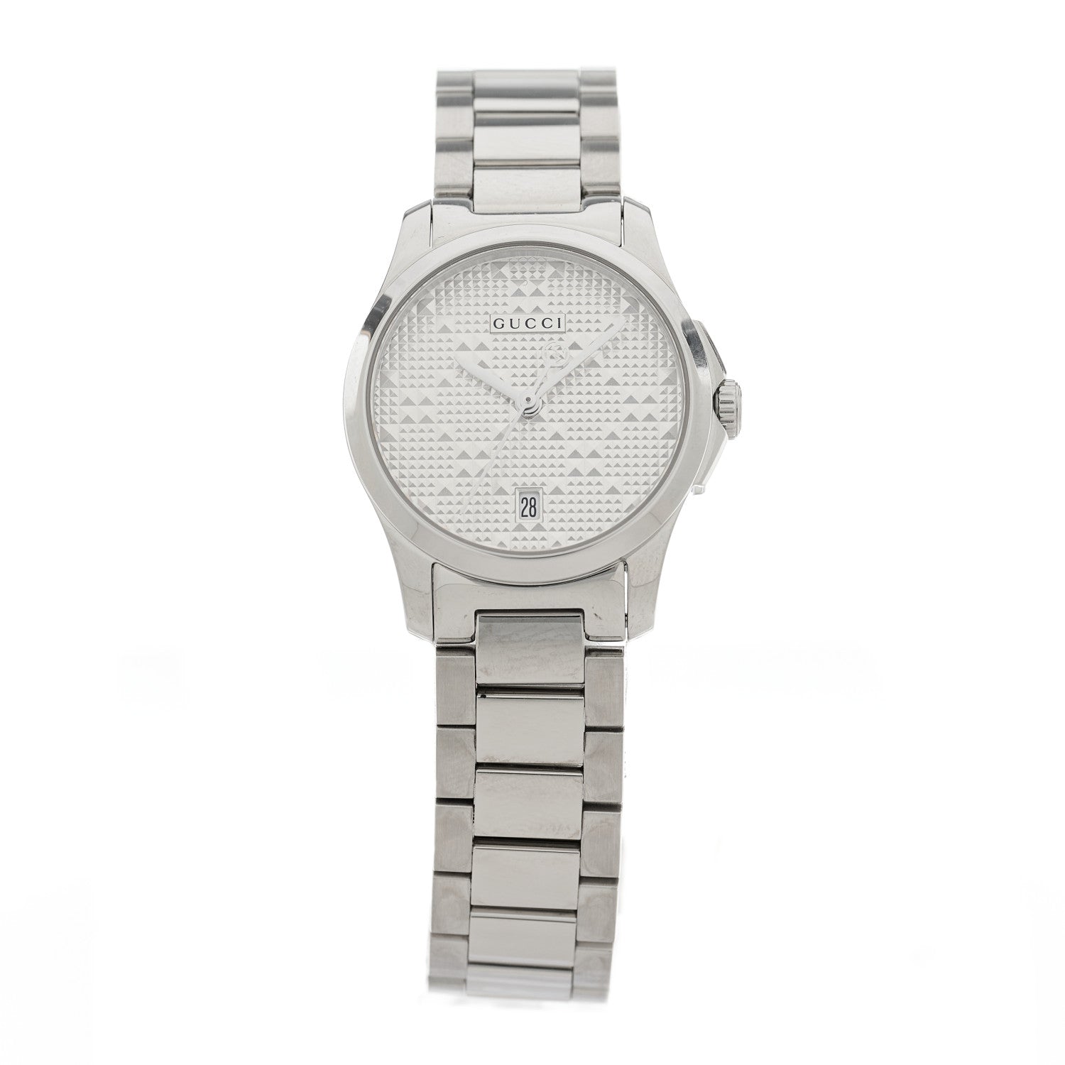 Gucci Stainless Steel 27mm G-Timeless Diamante Quartz Watch 1 of 5