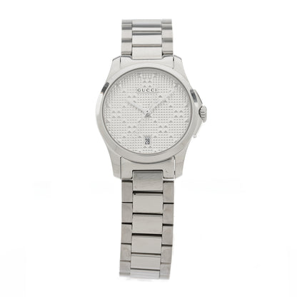 Gucci Stainless Steel 27mm G-Timeless Diamante Quartz Watch 1 of 5