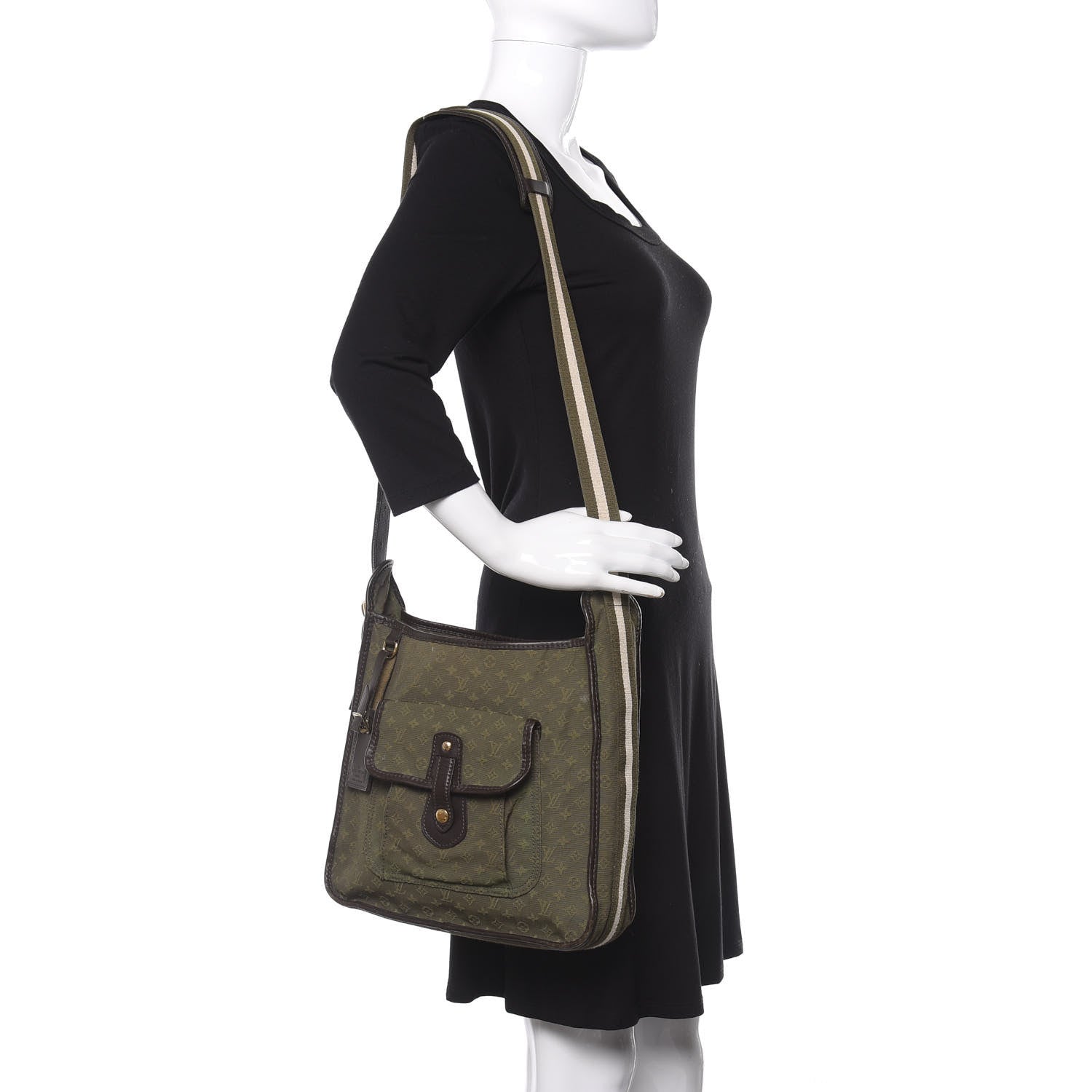 Louis Vuitton Mini Monogram Besace Mary Kate Kaki 2 of 13