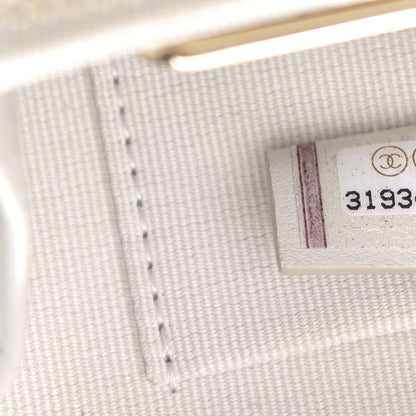 Chanel Metallic Lambskin Quilted Top Handle Vanity Case Silver 7 of 11