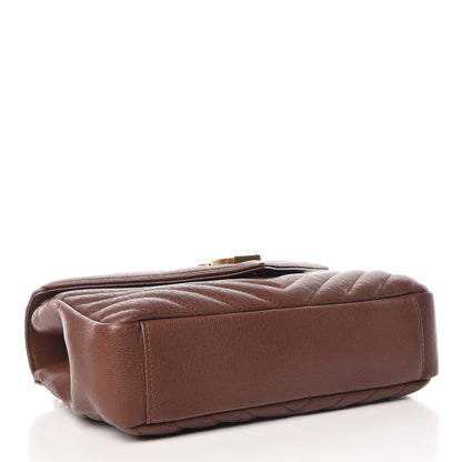 Saint Laurent Sheepskin Matelasse Medium College Monogram Bag Amber 4 of 11