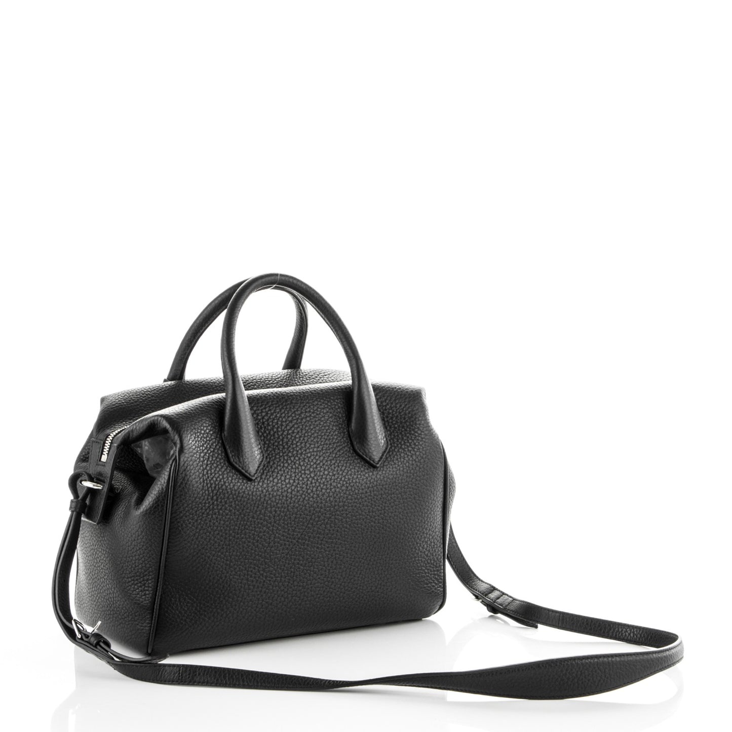 Veau Gros Grain Small Infanta Boston Black