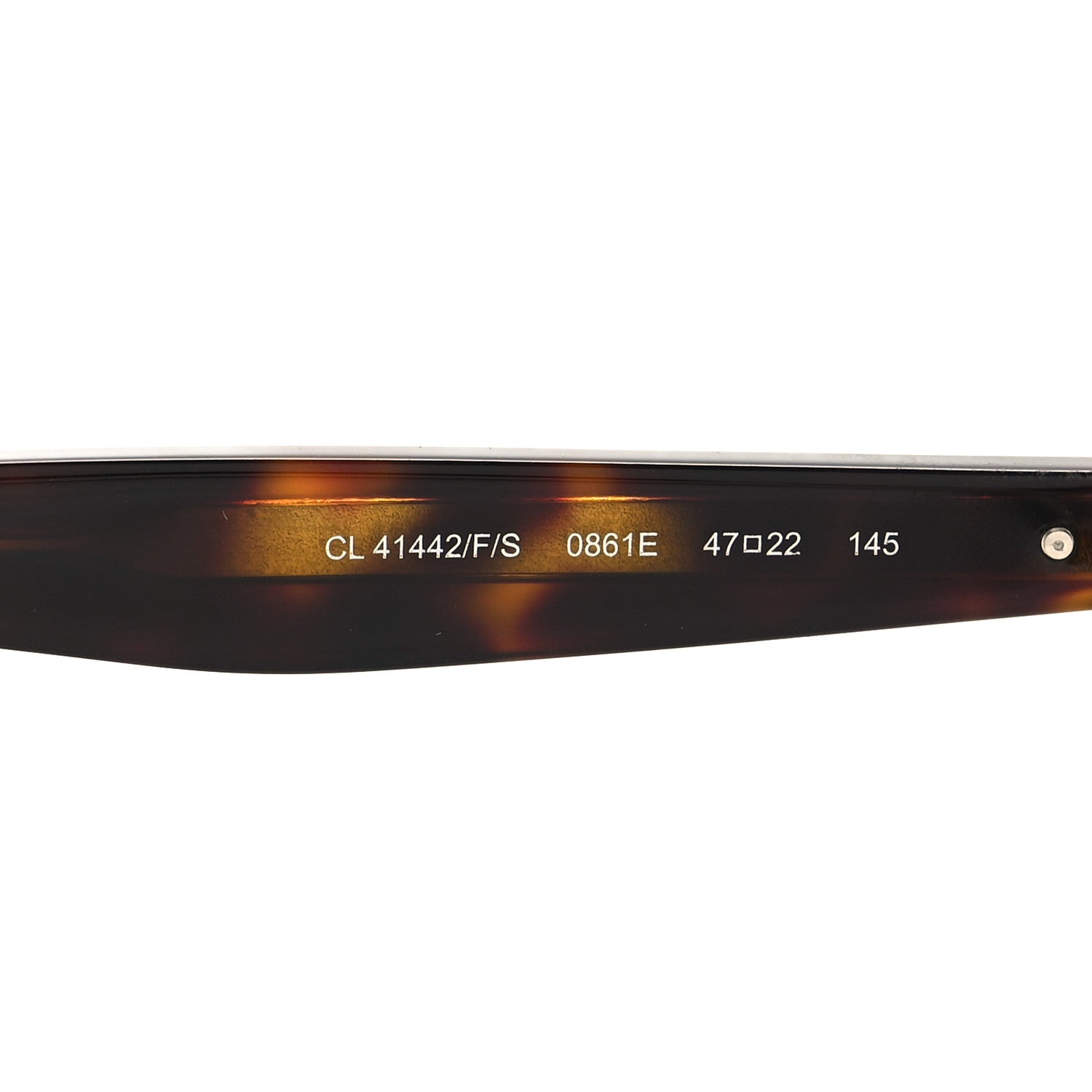 Celine Acetate Round Sunglasses CL 41442/F/S Tortoise 6 of 7