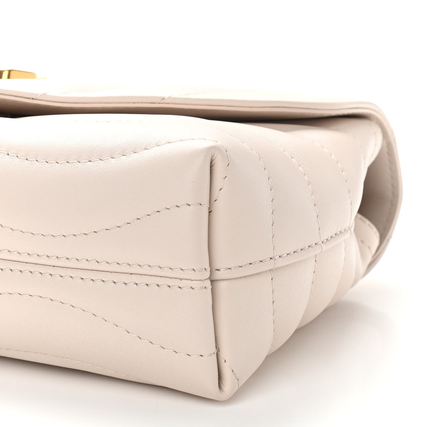 Calfskin LV New Wave Chain Bag Ivory