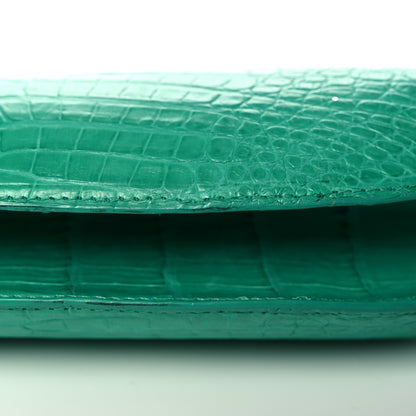Nancy Gonzalez Crocodile Kisslock Clutch Green 9 of 14