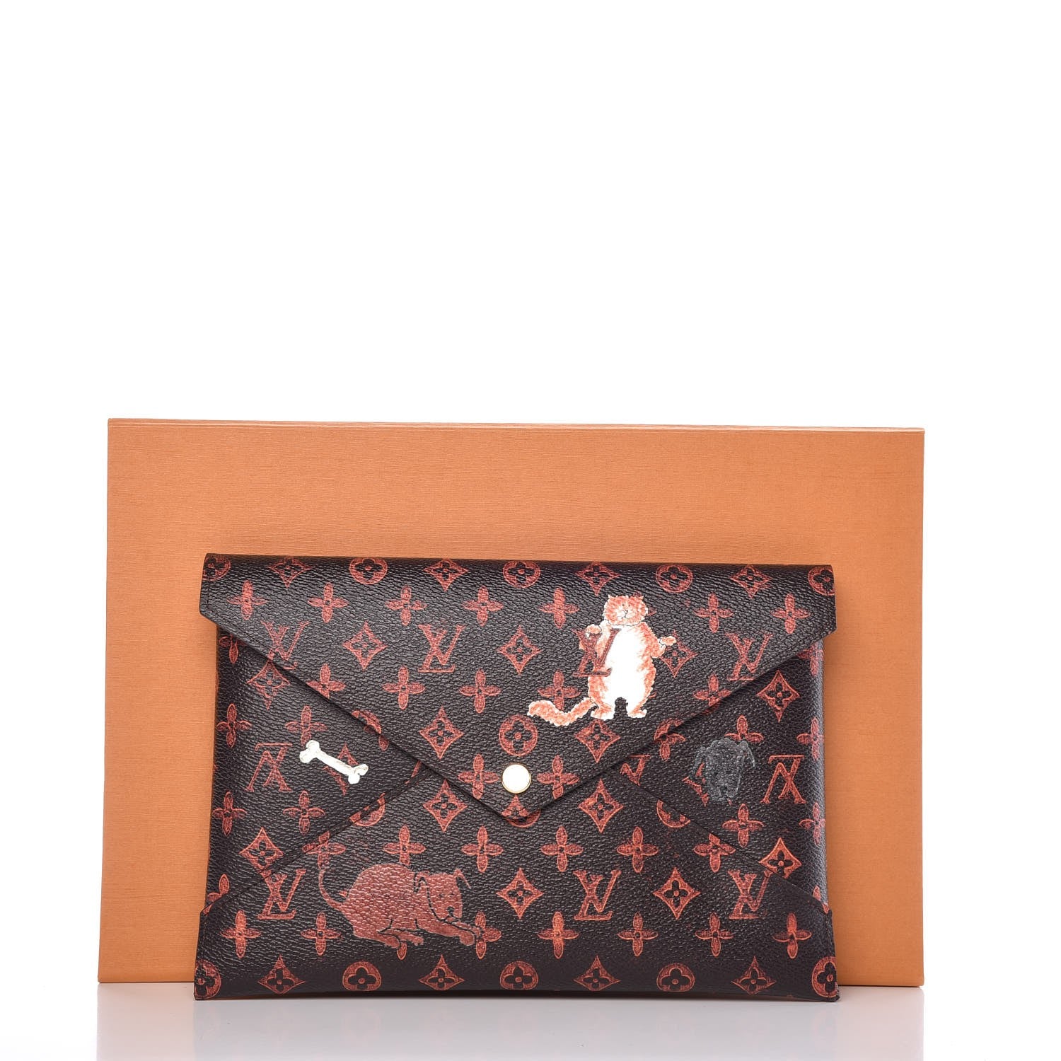 Louis Vuitton Catogram Kirigami Pochette Set Marron White Black 11 of 22