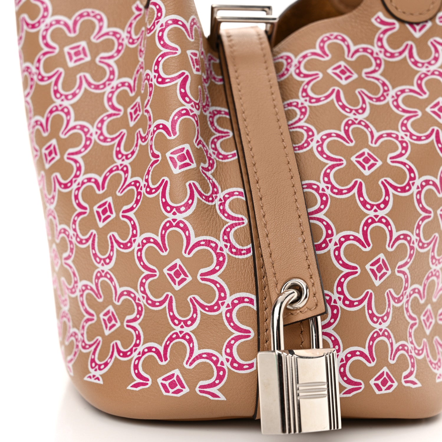 Hermes Swift Micro Lucky Daisy Picotin Lock Chai Rose White 8 of 11