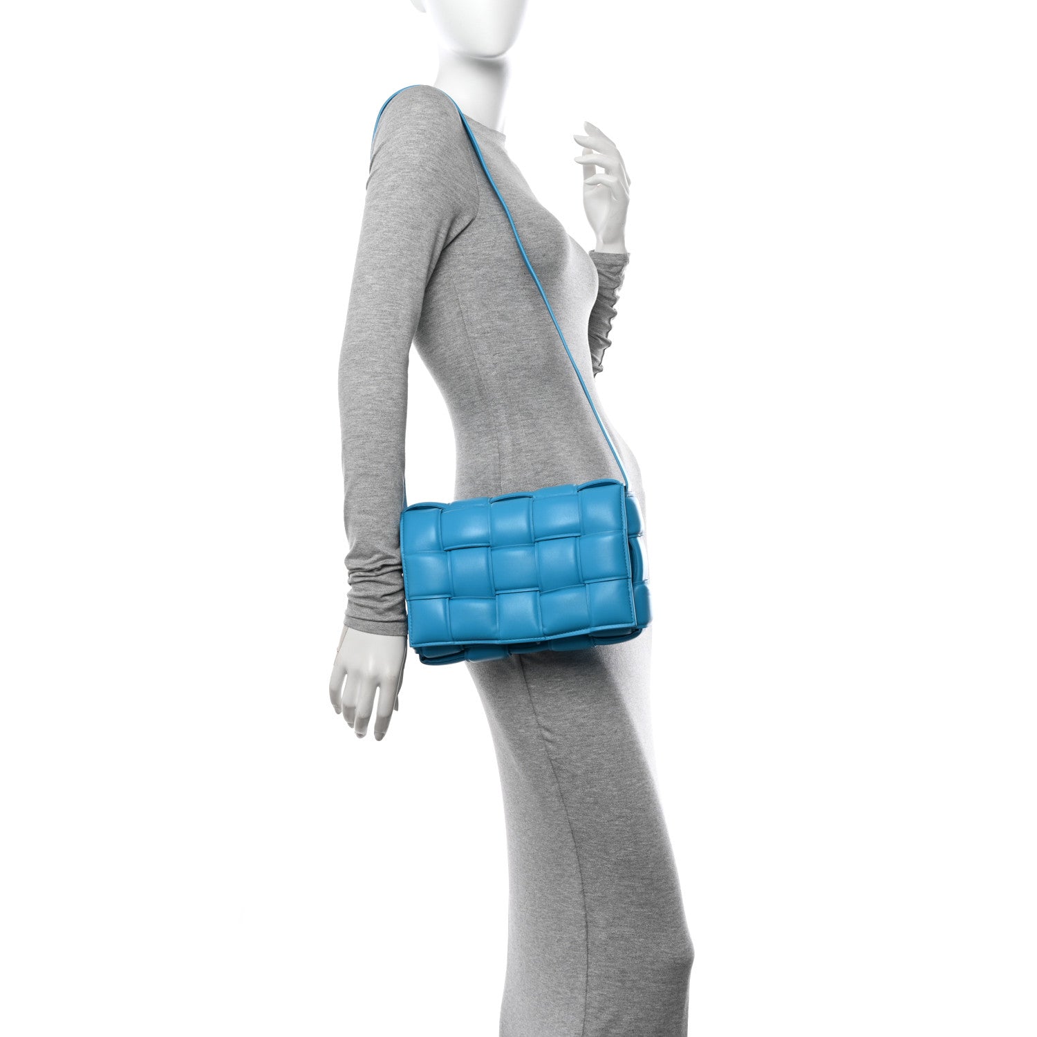 Bottega Veneta Nappa Maxi Intreccio Padded Cassette Crossbody Bag Pool 2 of 10