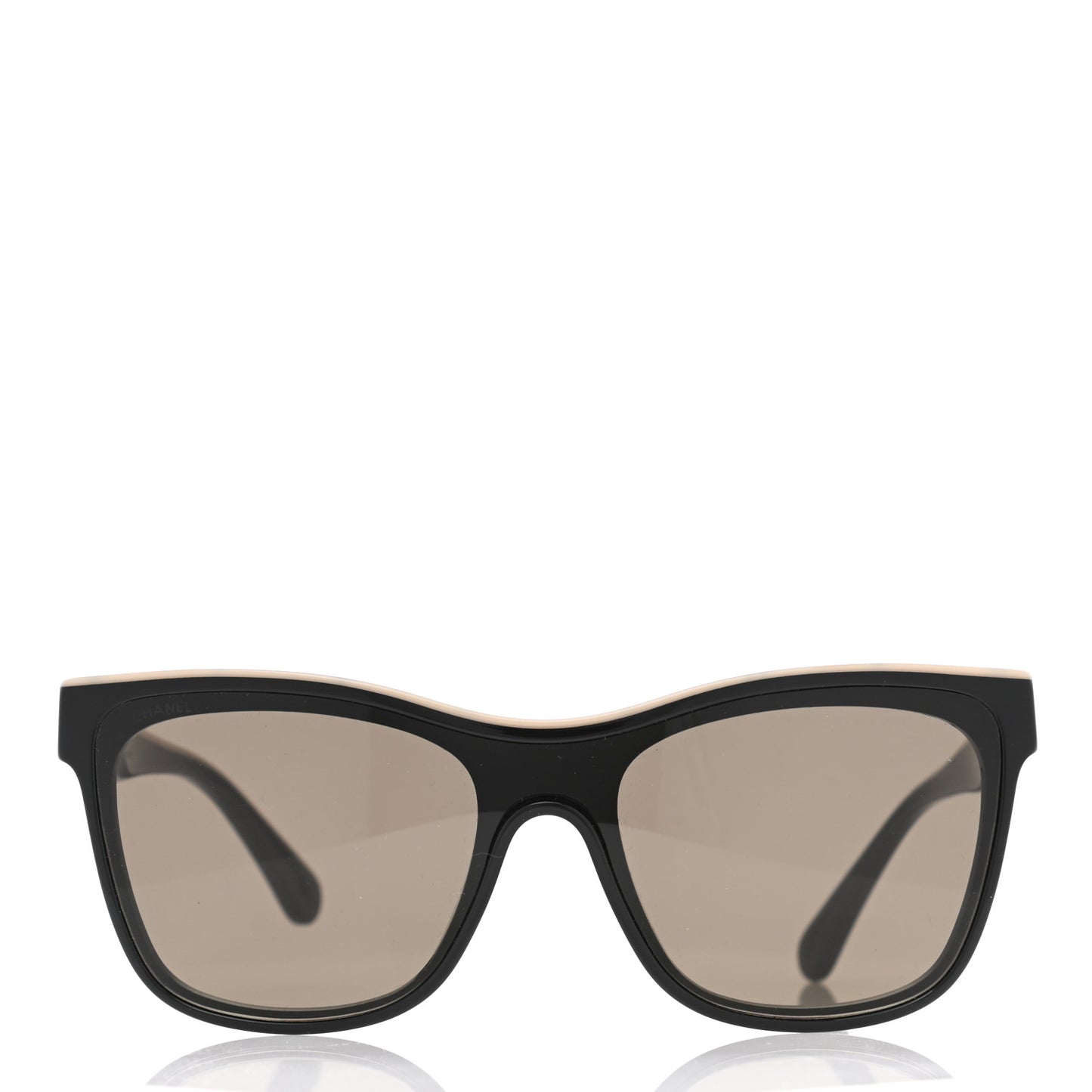 Acetate Logo Shield Sunglasses 5418 Black