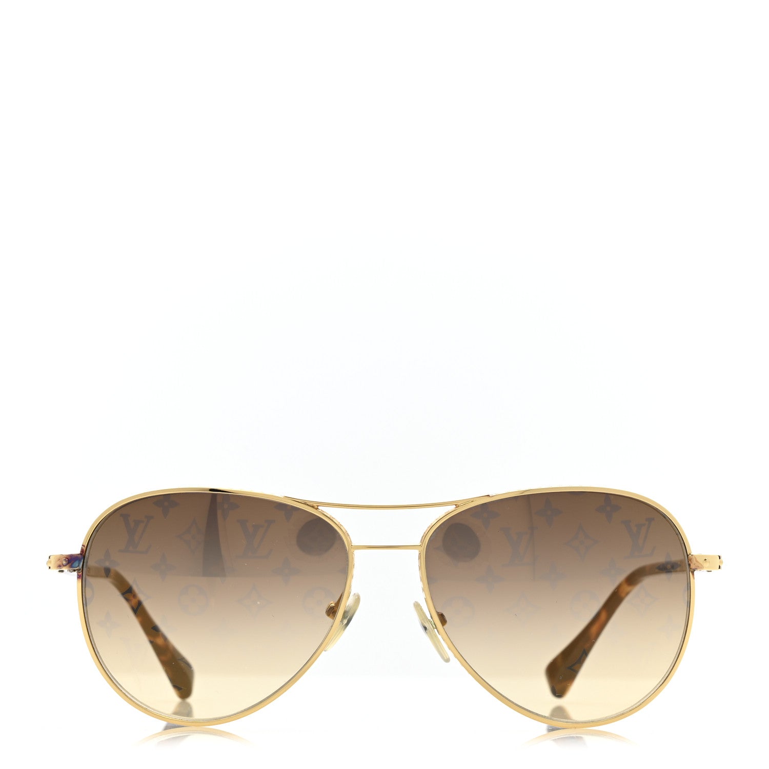 Louis Vuitton Conspiration Pilote Sunglasses Z0164U Gold 1766269