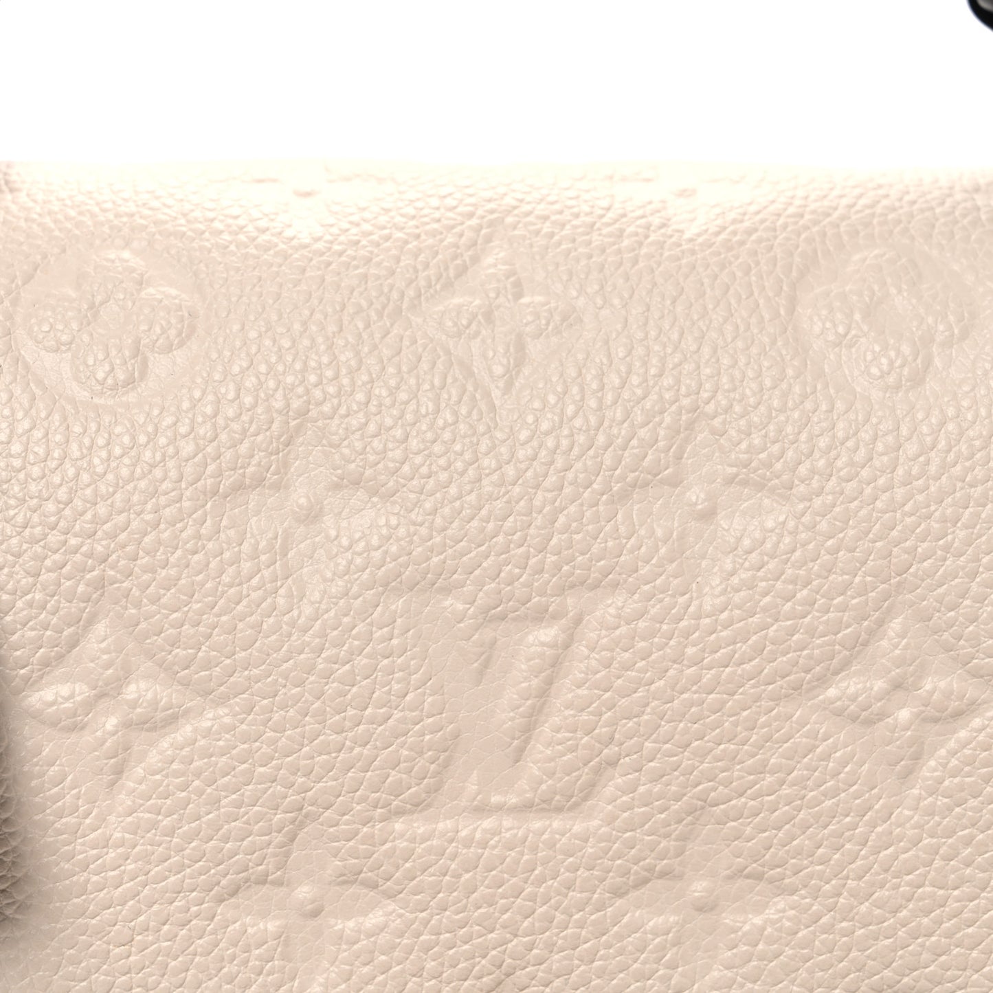 Empreinte Braided Pochette Metis Creme Beige Caramel