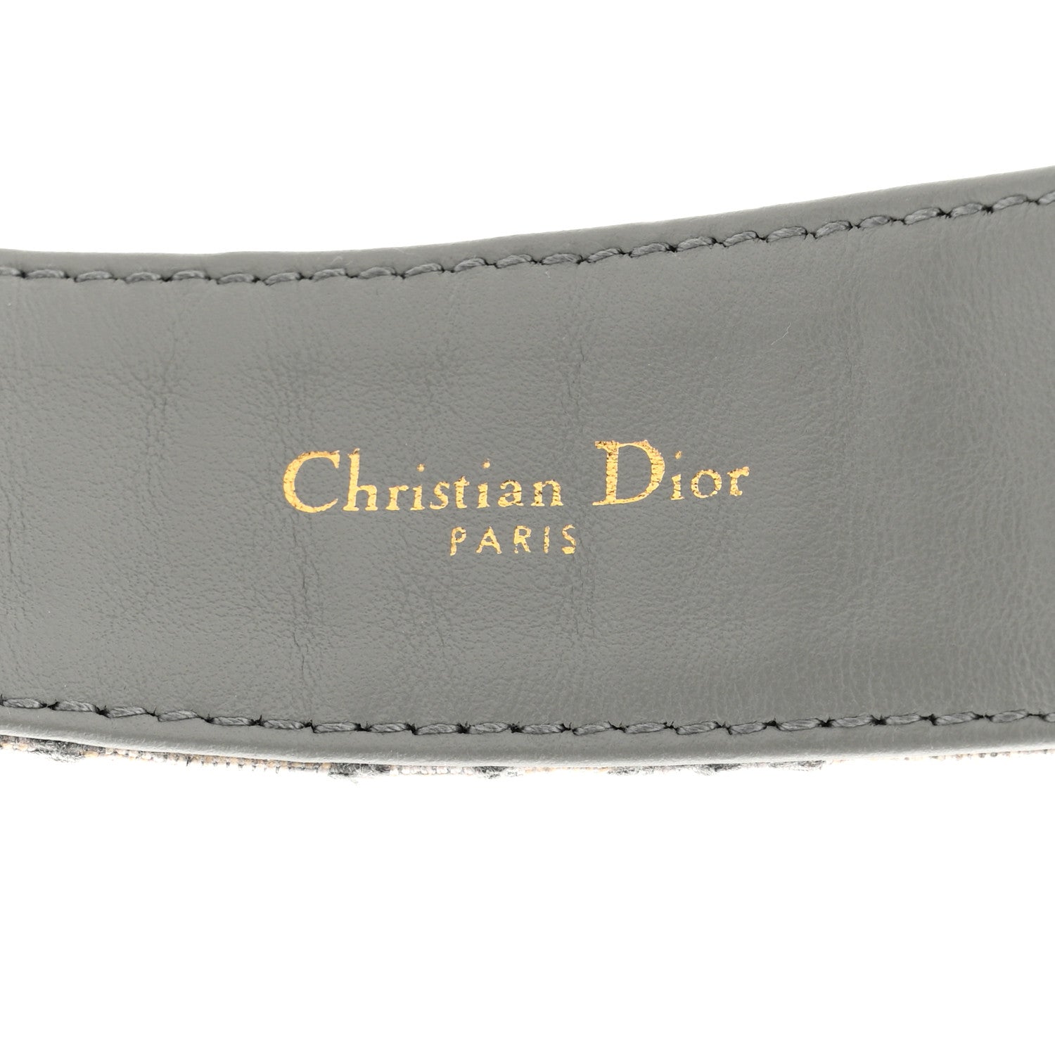 Christian Dior Oblique 30 Montaigne 35mm Belt 70 28 Gris 5 of 6