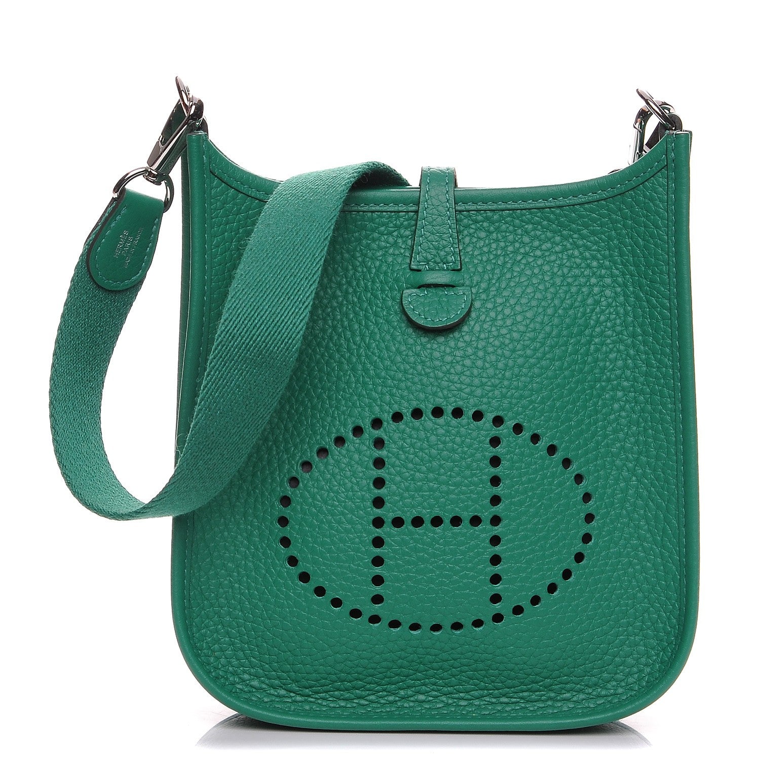 Hermes Taurillon Clemence Evelyne TPM Vert Vertigo 1 of 8