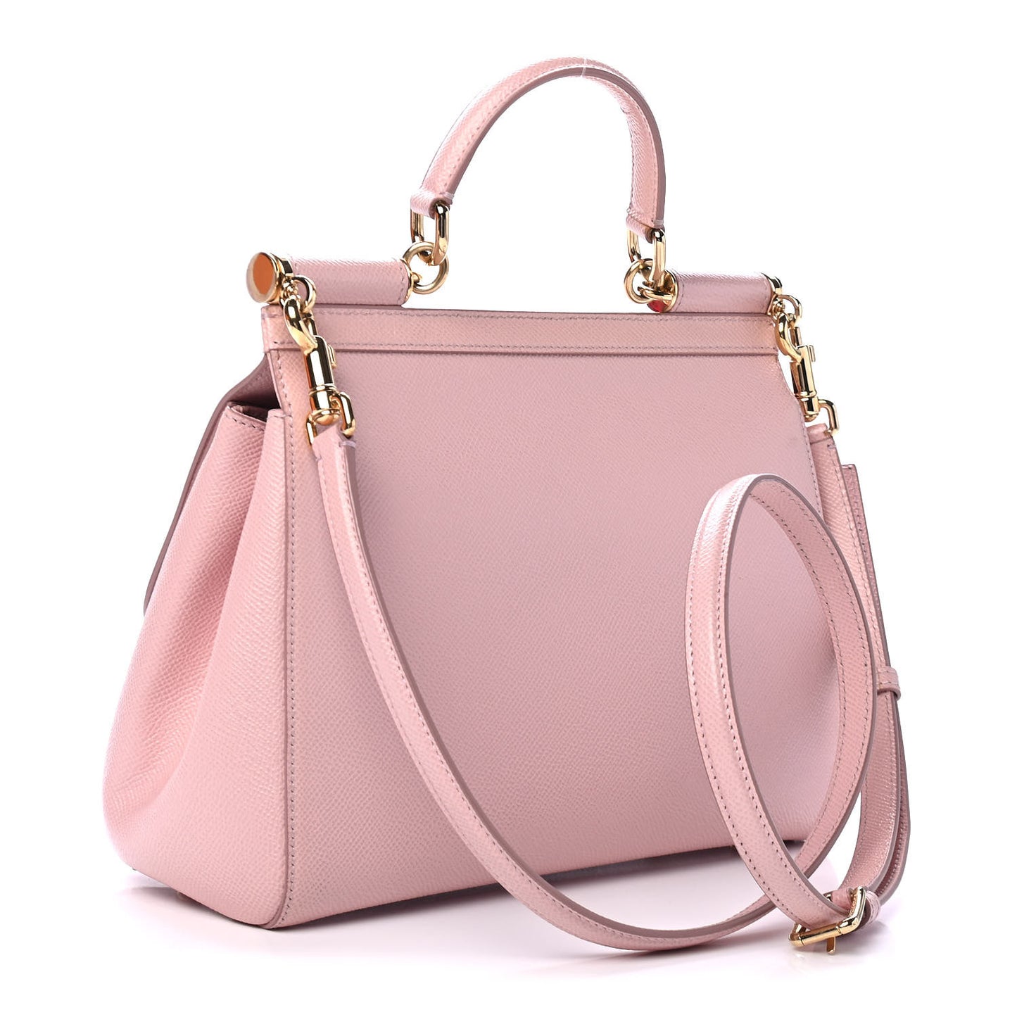 Dauphine Calfskin Medium Miss Sicily Satchel Rosa Carne