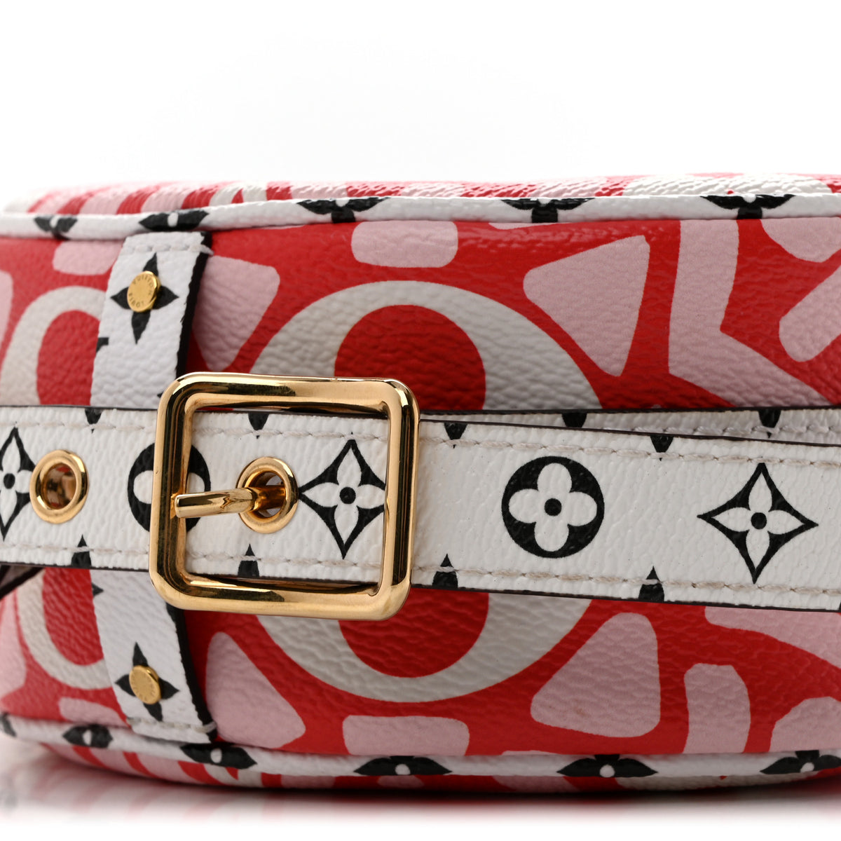 Louis Vuitton Monogram Giant Crafty Boite Chapeau Souple PM Rouge Rose Creme 9 of 12