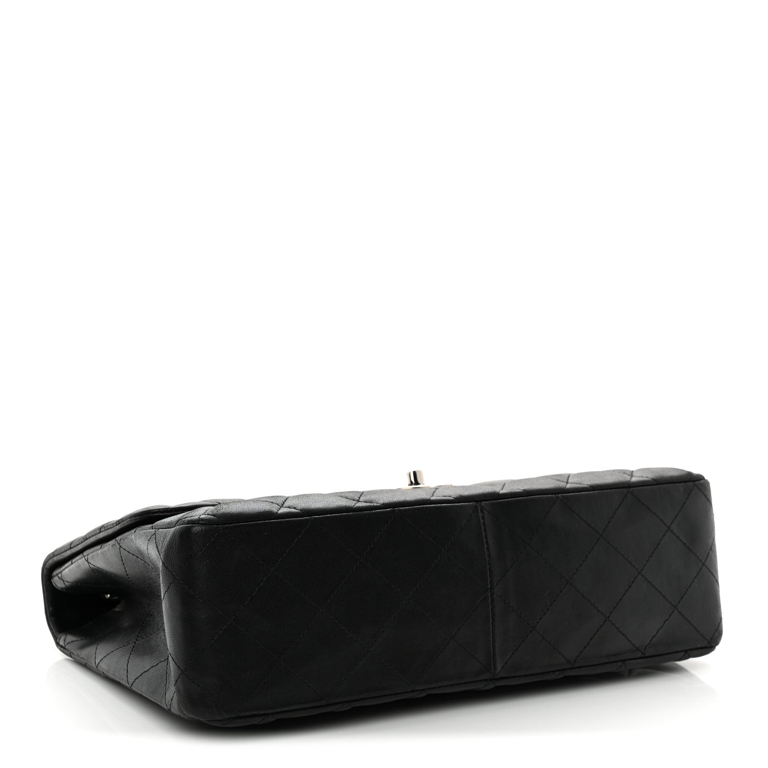 Chanel Lambskin Quilted Jumbo Single Flap Black 4 of 12