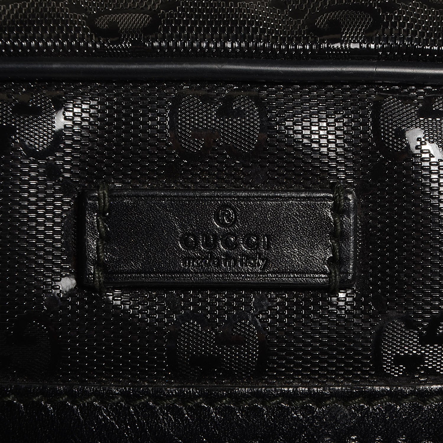 Gucci Imprime Monogram Medium Messenger Bag Black 8 of 9