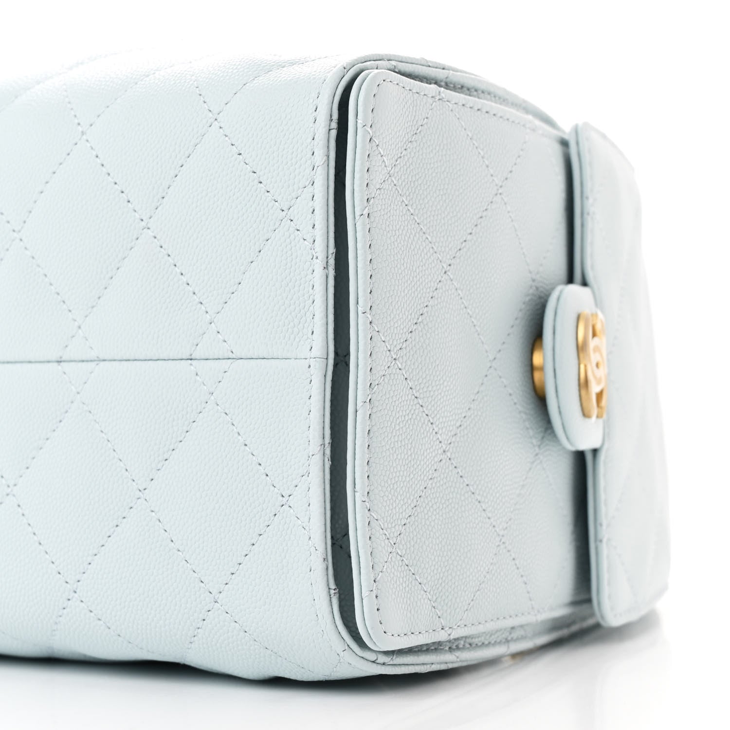 Chanel Caviar Quilted Small Chanel 25 Handbag Light Blue 10 of 11