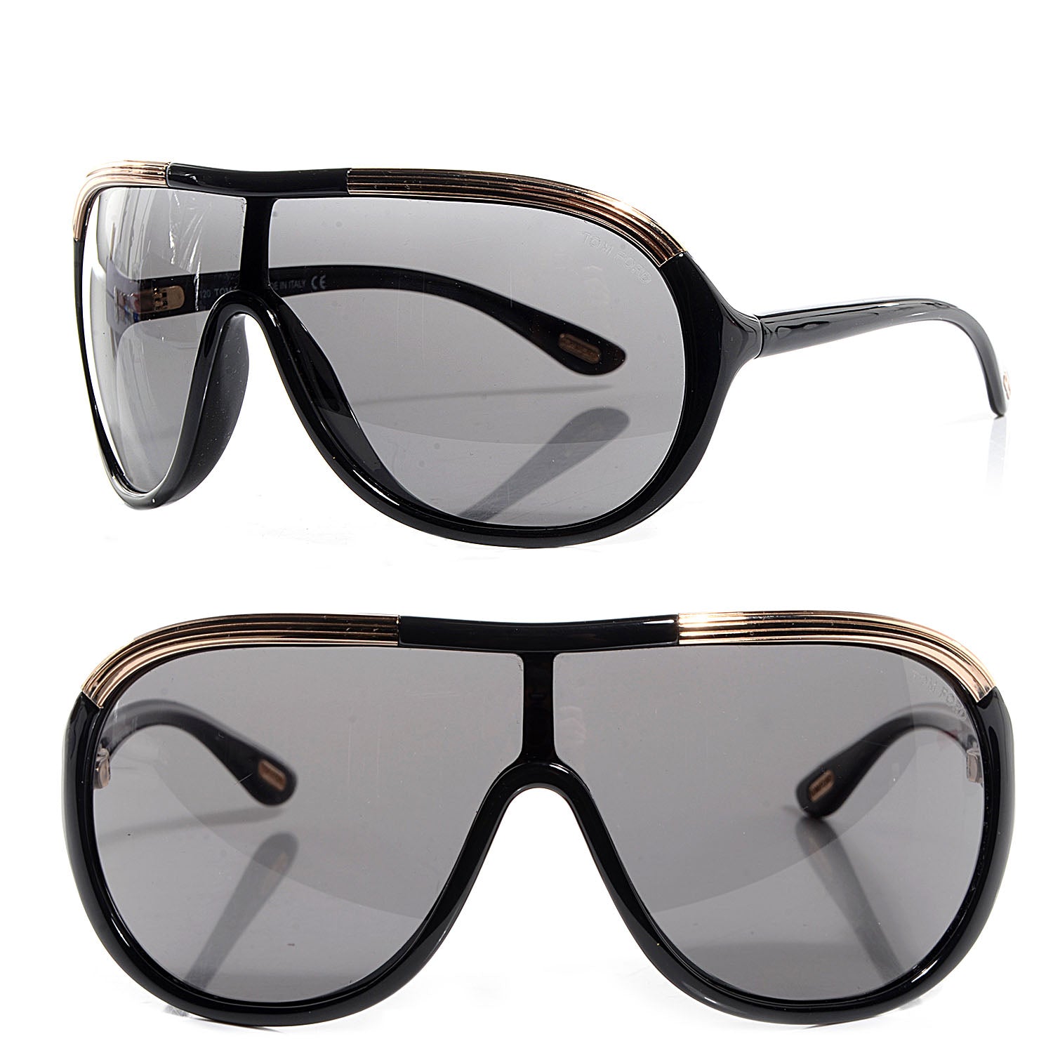 Tom Ford Aviator Farrah Sunglasses TF10 Black 1 of 6