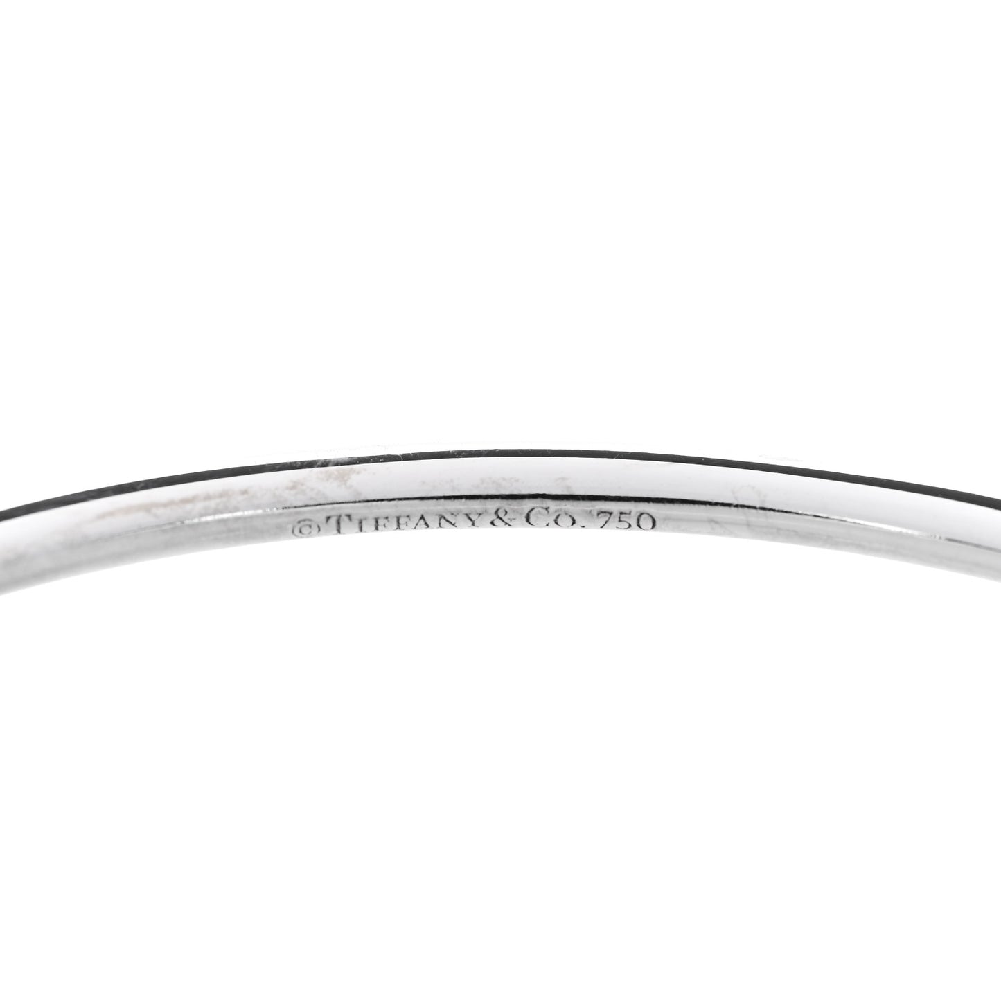 18K White Gold Diamond Metro Bangle Bracelet
