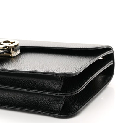 Gucci Dollar Calfskin Interlocking G Shoulder Bag Black 10 of 11