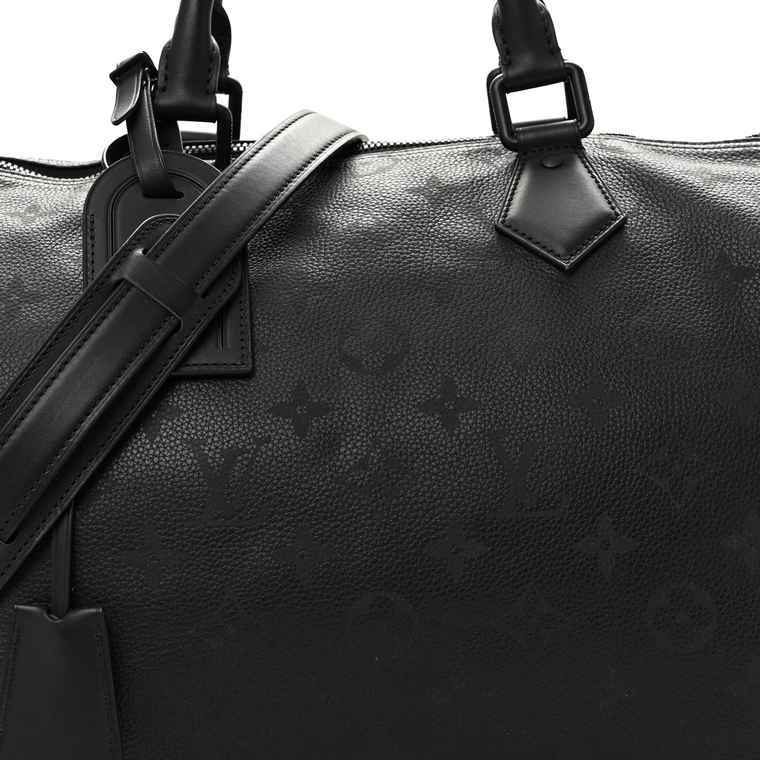 Louis Vuitton Calfskin Monogram Speedy P9 Bandouliere 40 Ultra Black 8 of 12