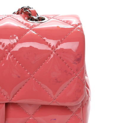 Chanel Patent Calfskin Quilted Extra Mini Rectangular Flap Pink 8 of 11