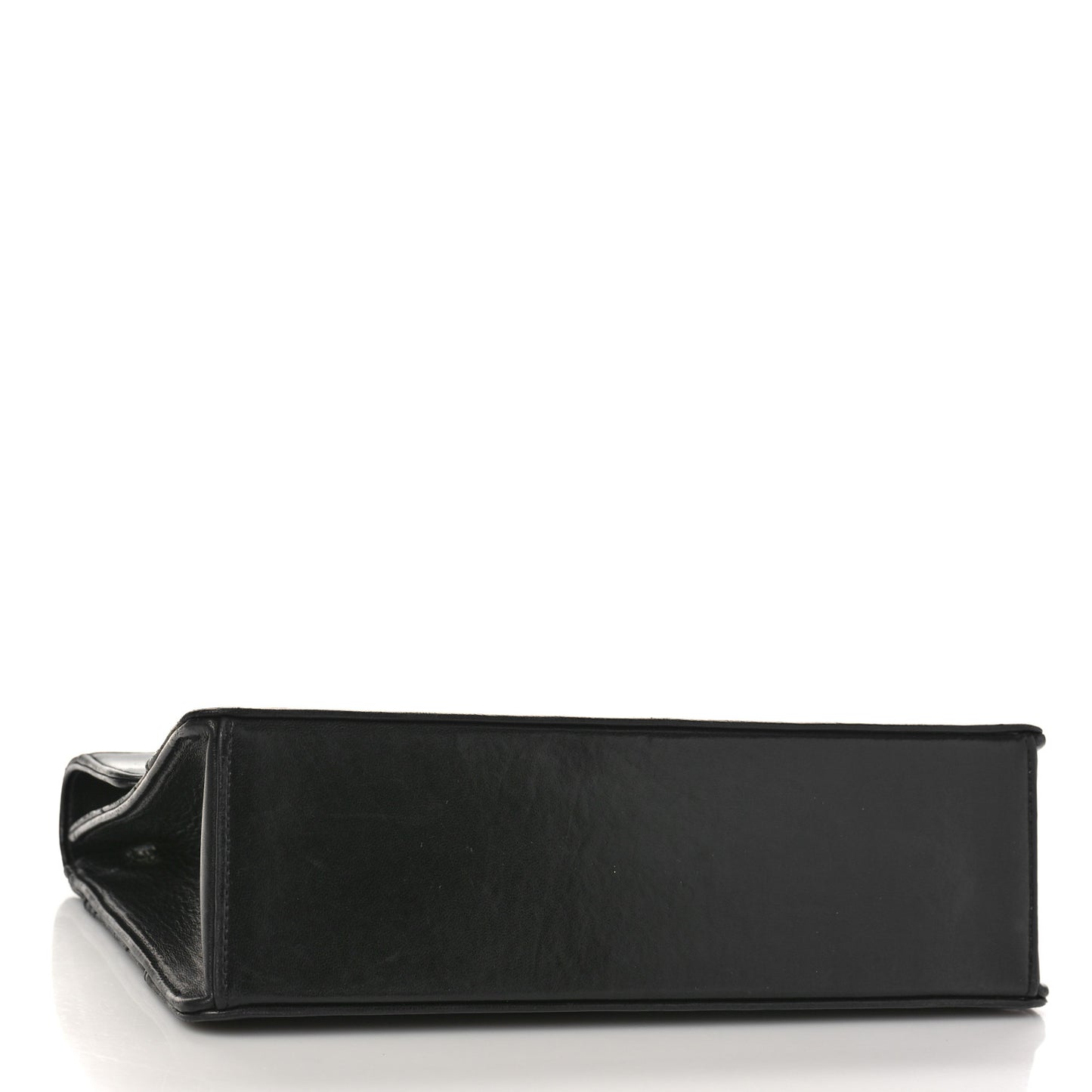 Lambskin Quilted Medium Mademoiselle Single Flap Black
