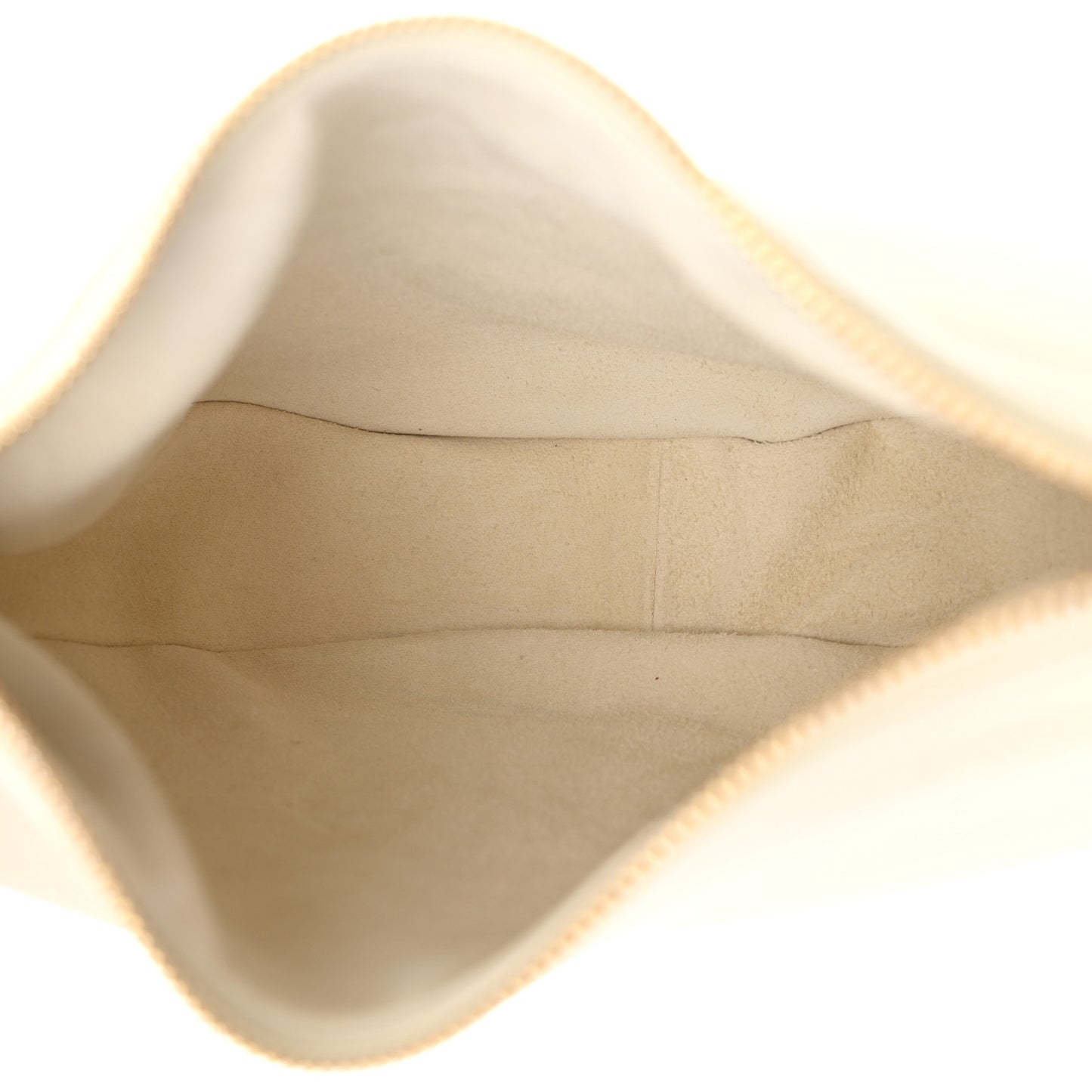 Supple Calfskin Cuir Triomphe Small Heloise Shoulder Bag White Cotton