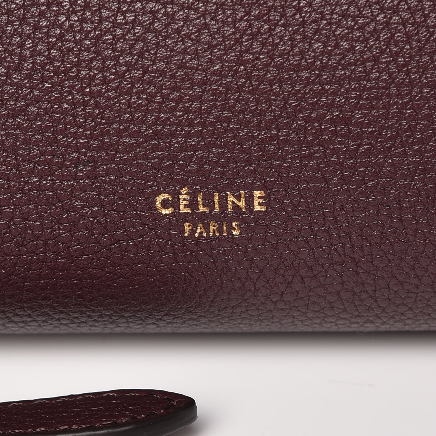 Celine Baby Grained Calfskin Micro Belt Bag Burgundy 8 of 11