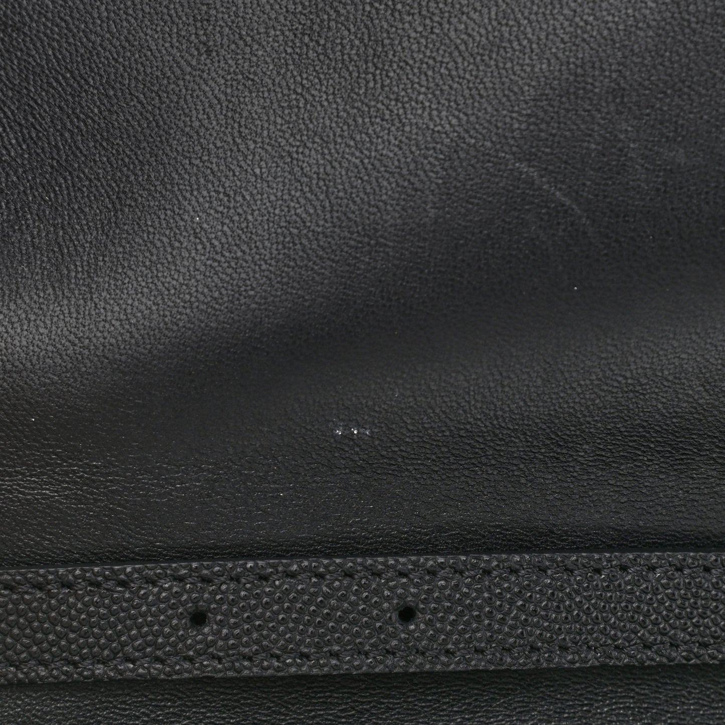 Grained Calfskin Mini TB Bag Black